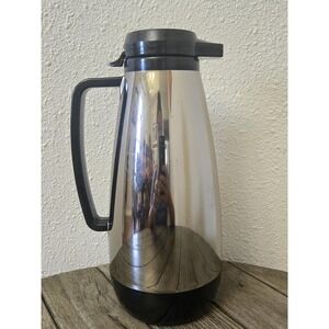 Vintage Service Ideas Metallic Luster Insulated Coffee Carafe Pitcher Server MCM